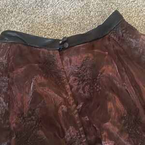 Amazing all silk 90’s  ankle length Comme des Garcon skirt.